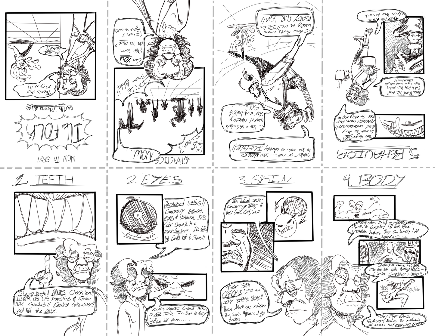"How to Spot: Ill-Folk" Zine